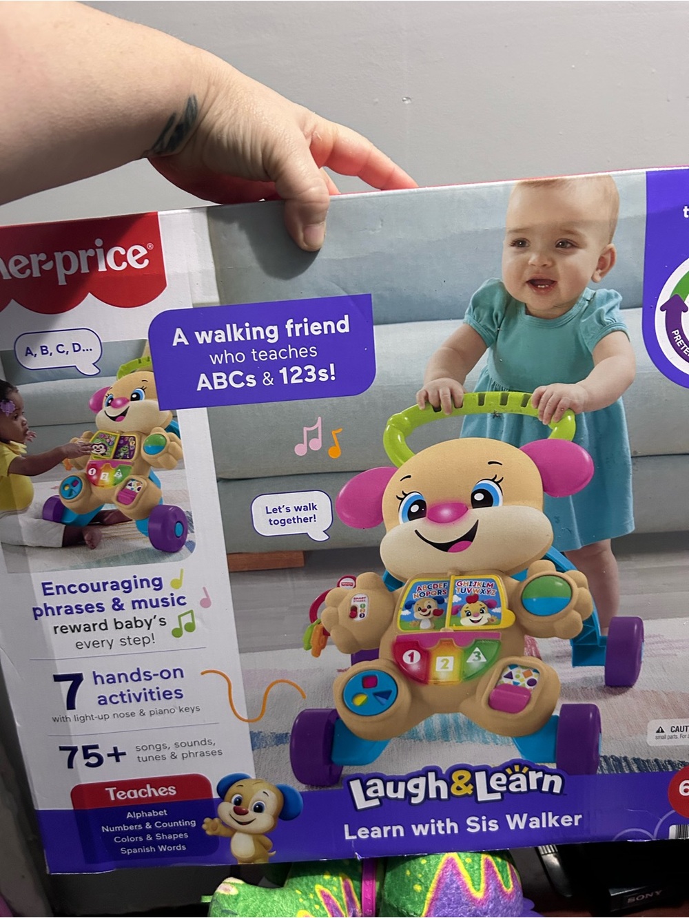 Fisher-Price Laugh & Learn Sis Walker - Pink, Purple & Green